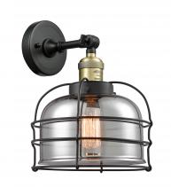 Innovations Lighting 203-BAB-G73-CE - Bell Cage - 1 Light - 9 inch - Black Antique Brass - Sconce