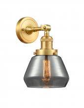 Innovations Lighting 203-SG-G173-LED - Fulton - 1 Light - 7 inch - Satin Gold - Sconce