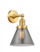 Innovations Lighting 203-SG-G43-LED - Cone - 1 Light - 8 inch - Satin Gold - Sconce