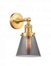 Innovations Lighting 203-SG-G63-LED - Cone - 1 Light - 6 inch - Satin Gold - Sconce