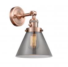 Innovations Lighting 203SW-AC-G43-LED - Cone - 1 Light - 8 inch - Antique Copper - Sconce