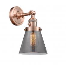 Innovations Lighting 203SW-AC-G63-LED - Cone - 1 Light - 6 inch - Antique Copper - Sconce