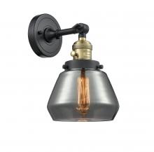 Innovations Lighting 203SW-BAB-G173-LED - Fulton - 1 Light - 7 inch - Black Antique Brass - Sconce