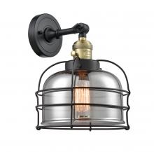 Innovations Lighting 203SW-BAB-G73-CE-LED - Bell Cage - 1 Light - 9 inch - Black Antique Brass - Sconce