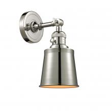 Innovations Lighting 203SW-PN-M9-LED - Addison - 1 Light - 5 inch - Polished Nickel - Sconce