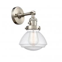 Innovations Lighting 203SW-SN-G324-LED - Olean - 1 Light - 7 inch - Brushed Satin Nickel - Sconce