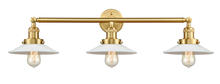  205-SG-G1 - Halophane - 3 Light - 33 inch - Satin Gold - Bath Vanity Light