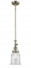  206-AB-G182-LED - Canton - 1 Light - 6 inch - Antique Brass - Stem Hung - Mini Pendant