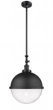 Innovations Lighting 206-BK-HFS-124-BK-LED - Hampden - 1 Light - 13 inch - Matte Black - Stem Hung - Pendant