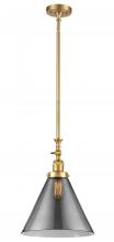 Innovations Lighting 206-SG-G43-L - Cone - 1 Light - 12 inch - Satin Gold - Stem Hung - Mini Pendant