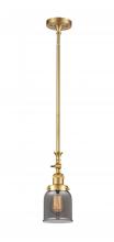 Innovations Lighting 206-SG-G53 - Bell - 1 Light - 5 inch - Satin Gold - Stem Hung - Mini Pendant