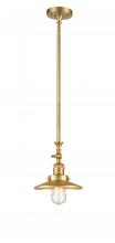 Innovations Lighting 206-SG-M4 - Railroad - 1 Light - 8 inch - Satin Gold - Stem Hung - Mini Pendant