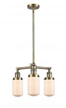 Innovations Lighting 207-AB-G311 - Dover - 3 Light - 17 inch - Antique Brass - Stem Hung - Chandelier