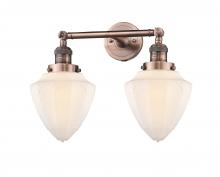 Innovations Lighting 208-AC-G661-7 - Bullet - 2 Light - 18 inch - Antique Copper - Bath Vanity Light