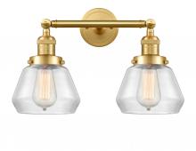 Innovations Lighting 208-SG-G172-LED - Fulton - 2 Light - 17 inch - Satin Gold - Bath Vanity Light