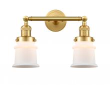  208-SG-G181S - Canton - 2 Light - 17 inch - Satin Gold - Bath Vanity Light