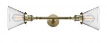 Innovations Lighting 208L-AB-G42-LED - Cone - 2 Light - 8 inch - Antique Brass - Bath Vanity Light