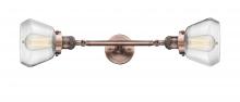 Innovations Lighting 208L-AC-G172-LED - Fulton - 2 Light - 7 inch - Antique Copper - Bath Vanity Light