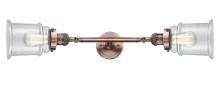 Innovations Lighting 208L-AC-G182-LED - Canton - 2 Light - 6 inch - Antique Copper - Bath Vanity Light