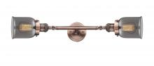 Innovations Lighting 208L-AC-G53-LED - Bell - 2 Light - 5 inch - Antique Copper - Bath Vanity Light