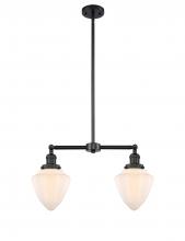 Innovations Lighting 209-BK-G661-7 - Bullet - 2 Light - 24 inch - Matte Black - Stem Hung - Island Light