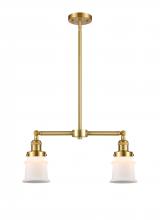  209-SG-G181S - Canton - 2 Light - 21 inch - Satin Gold - Stem Hung - Island Light