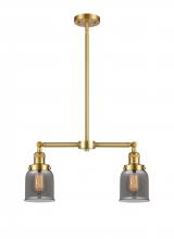 Innovations Lighting 209-SG-G53-LED - Bell - 2 Light - 21 inch - Satin Gold - Stem Hung - Island Light