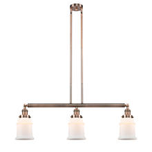 Innovations Lighting 213-AC-G181-LED - Canton - 3 Light - 39 inch - Antique Copper - Stem Hung - Island Light