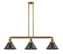 Innovations Lighting 213-BB-M10-BK-LED - Briarcliff - 3 Light - 43 inch - Brushed Brass - Stem Hung - Island Light