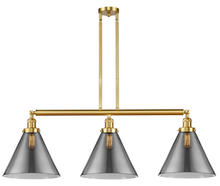 Innovations Lighting 213-SG-G43-L - Cone - 3 Light - 44 inch - Satin Gold - Stem Hung - Island Light