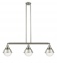 Innovations Lighting 213-SN-HFS-64-SN-LED - Hampden - 3 Light - 40 inch - Brushed Satin Nickel - Stem Hung - Island Light