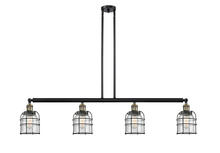 Innovations Lighting 214-BAB-G54-CE - Bell Cage - 4 Light - 50 inch - Black Antique Brass - Stem Hung - Island Light