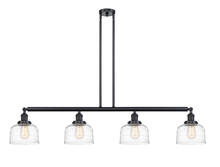 Innovations Lighting 214-BK-G713 - Bell - 4 Light - 53 inch - Matte Black - Stem Hung - Island Light