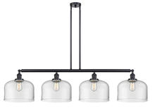 Innovations Lighting 214-BK-G72-L - Bell - 4 Light - 54 inch - Matte Black - Stem Hung - Island Light