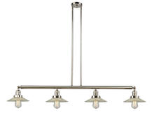 Innovations Lighting 214-PN-G2 - Halophane - 4 Light - 53 inch - Polished Nickel - Stem Hung - Island Light