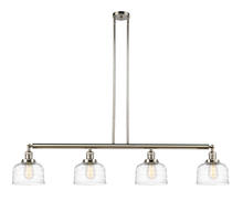 Innovations Lighting 214-PN-G713-LED - Bell - 4 Light - 53 inch - Polished Nickel - Stem Hung - Island Light