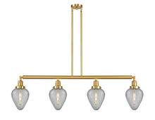 Innovations Lighting 214-SG-G165-LED - Geneseo - 4 Light - 52 inch - Satin Gold - Stem Hung - Island Light