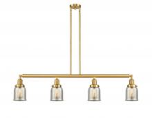 Innovations Lighting 214-SG-G58-LED - Bell - 4 Light - 50 inch - Satin Gold - Stem Hung - Island Light