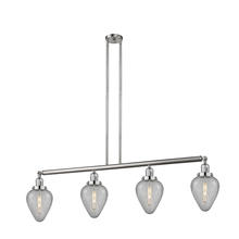 Innovations Lighting 214-SN-G165-LED - Geneseo - 4 Light - 52 inch - Brushed Satin Nickel - Stem Hung - Island Light