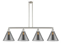 Innovations Lighting 214-SN-G43-L - Cone - 4 Light - 56 inch - Brushed Satin Nickel - Stem Hung - Island Light