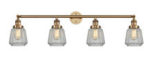 Innovations Lighting 215-BB-G142 - Chatham - 4 Light - 42 inch - Brushed Brass - Bath Vanity Light