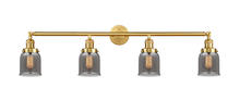 Innovations Lighting 215-SG-G53 - Bell - 4 Light - 42 inch - Satin Gold - Bath Vanity Light