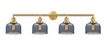 Innovations Lighting 215-SG-G73 - Bell - 4 Light - 44 inch - Satin Gold - Bath Vanity Light