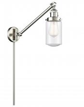 Innovations Lighting 237-SN-G314 - Dover - 1 Light - 5 inch - Brushed Satin Nickel - Swing Arm