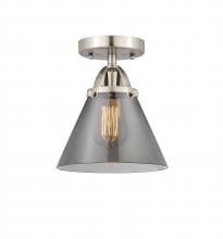 Innovations Lighting 288-1C-SN-G43-LED - Cone - 1 Light - 8 inch - Brushed Satin Nickel - Semi-Flush Mount