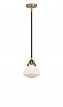  288-1S-BAB-G321 - Olean - 1 Light - 7 inch - Black Antique Brass - Cord hung - Mini Pendant