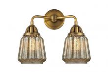 Innovations Lighting 288-2W-BB-G146-LED - Chatham - 2 Light - 14 inch - Brushed Brass - Bath Vanity Light