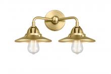 Innovations Lighting 288-2W-SG-M4-SG-LED - Railroad - 2 Light - 16 inch - Satin Gold - Bath Vanity Light