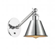 Innovations Lighting 317-1W-PC-M8-LED - Smithfield - 1 Light - 7 inch - Polished Chrome - Sconce