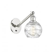 Innovations Lighting 317-1W-PN-G1213-6-LED - Athens Deco Swirl - 1 Light - 6 inch - Polished Nickel - Sconce